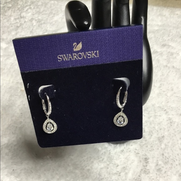 Swarovski Jewelry - Swarovski 🌸SOLD🌸 Attract Pear Pierced Earrings
